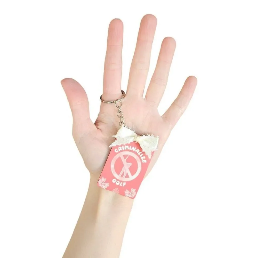 mythsprints: a-hole in one keychain